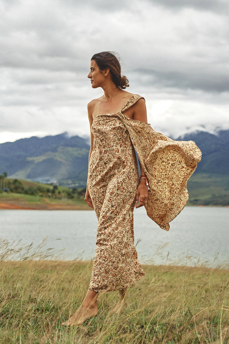 Vestido Jaya Parchment
